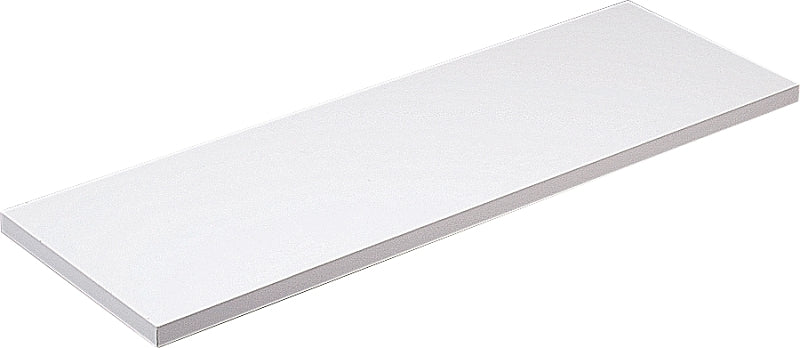 Knape & Vogt 1980 WH 12X48 Shelf Board, 200 lb, 5-Shelf, 48 in L, 12 in W, Particleboard