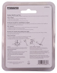 ProSource FE-50670-PS Furniture Leg Tip, Round, Rubber, Black, 1/2 in Dia, 3/4 in H
