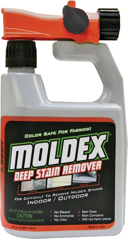 Moldex 5330 Non-Bleach Outdoor Wash, 32 oz, Liquid, Mild, Opaque White