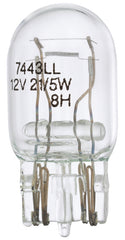 Peak 7443LL-BPP Miniature Automotive Bulb, 13.5 V, Halogen Lamp, Bayonet, Clear