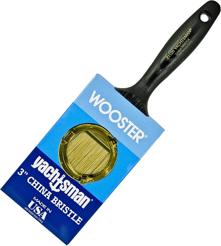 Wooster Z1120-3 Paint Brush, 3 in W, 2-15/16 in L Bristle, China Bristle, Varnish Handle