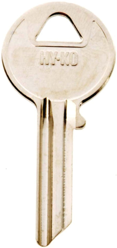 Hy-Ko 11010Y52 Key Blank, Brass, Nickel, For: Yale Cabinet, House Locks and Padlocks