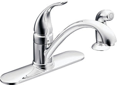 Moen Torrance Series CA87480 Kitchen Faucet, 1.5 gpm, 1-Faucet Handle, Stainless Steel, Chrome Plated, Deck Mounting
