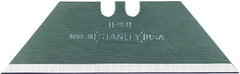 Stanley 11-931 Utility Blade, 2-7/16 in L, Carbon Steel, 2-Point