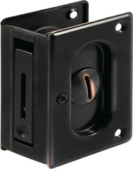 Prime-Line N 7368 Pocket Door Lock and Pull, Brass, Bronze