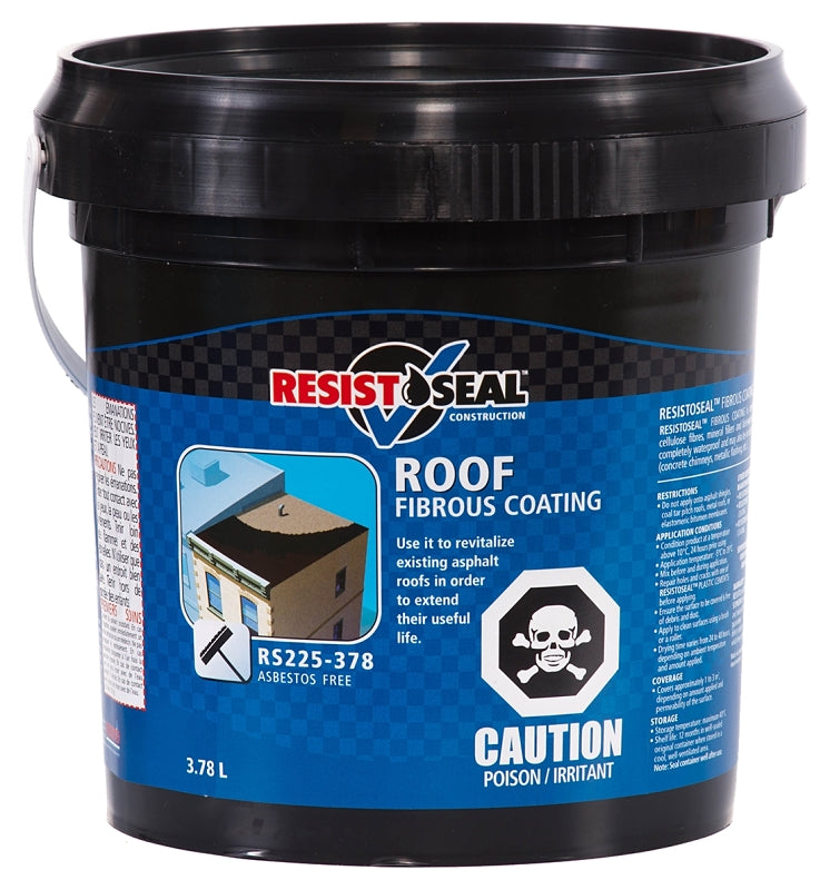Resisto 53030 Roof Coating, Black, 3.78 L, Pallet, Liquid