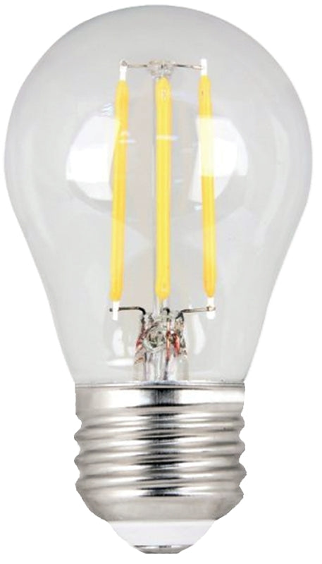 Feit Electric BPA1540C827LED/2 LED Bulb, 120 V, 4.5 W, Candelabra E12, A15 Lamp, Soft White Light