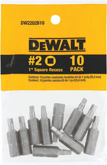DW2202B10 #2 SQUARE RECESS 1IN