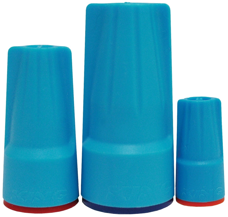 King Innovation Dryconn Series 62310 Wire Connector, 14 to 6 AWG Wire, Copper Contact, Aqua Blue