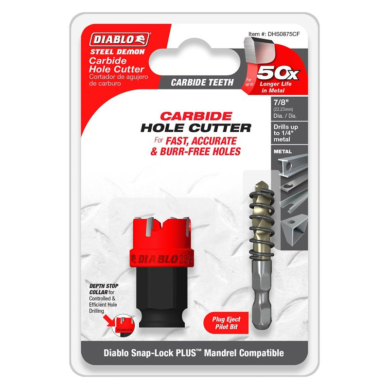 CUTTER HOLE CARBIDE TH 7/8IN