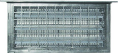 Bestvents 304LGR Automatic Foundation Vent, 62 sq-in Net Free Ventilating Area, Mesh Grill, Thermoplastic, Gray