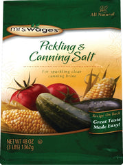 Mrs. Wages W510-B4425 Pickling and Canning Salt, 48 oz Pouch