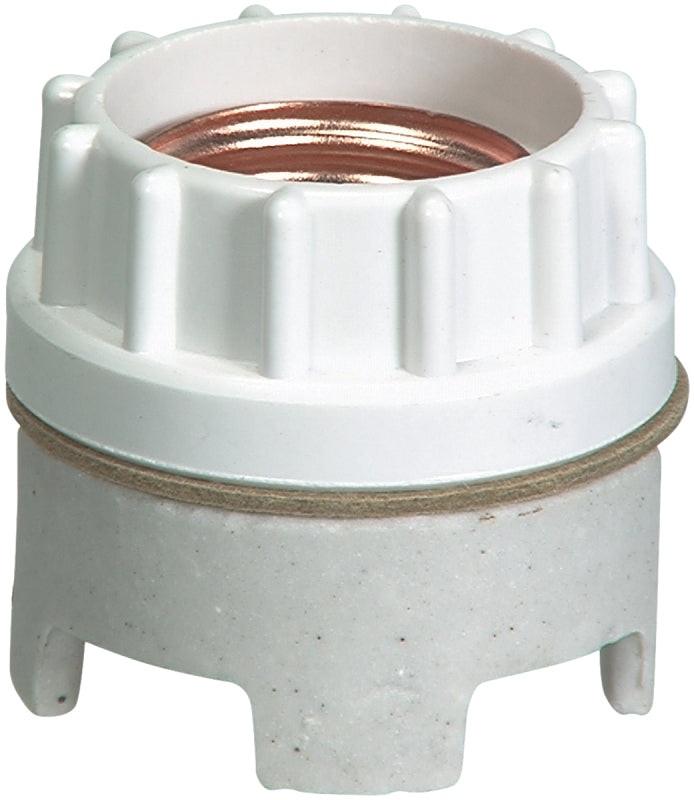 Eaton Wiring Devices 610-BOX Sign Receptacle, 250 VAC, 660 W, Porcelain Housing Material, White