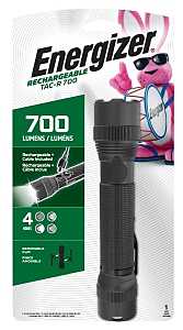 Energizer ENPMTRL8 Rechargeable Flashlight, Lithium-Ion Battery, 700 Lumens Lumens, 2 hr Run Time, Black