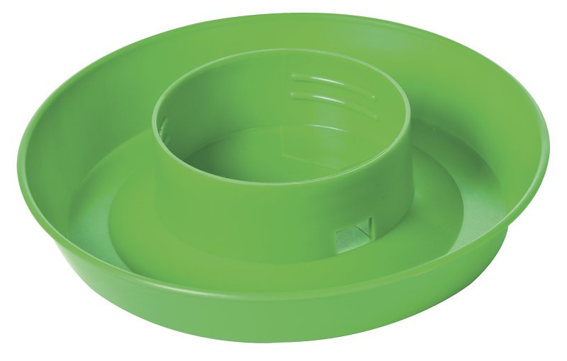 Little Giant 742LIMEGREEN Screw-On Base, 6 in Dia, 1-1/2 in H, 1 qt Capacity, Plastic, Lime Green