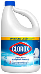 Clorox Splash-Less 32411 Concentrated Bleach, 117 oz, Liquid, Regular