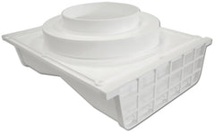 Lambro 164W Under Eave Vent, 8.91 in L, 7.63 in W, Plastic, White