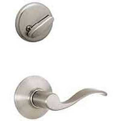 Schlage F59ACC619RH Trim Interior Accent, Grade 1 Grade, Mechanical Lock, Metal, Satin Nickel, Lever Handle, Residential