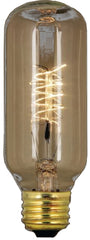 Feit Electric BP40T14/RP Incandescent Bulb, 40 W, T14 Lamp, Medium E26 Lamp Base, 75 Lumens, 2200 K Color Temp