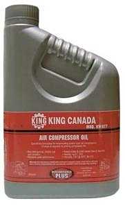 King Canada KW-077 Air Compressor Oil, 30, 850 mL