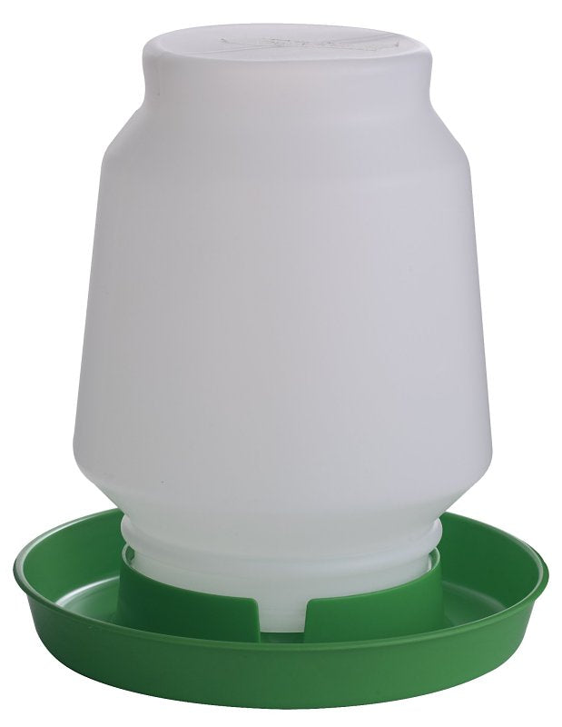 Little Giant 7506LIMEGREEN Poultry Fount, 1 gal Capacity, Plastic, Lime Green, Screw-On Mounting