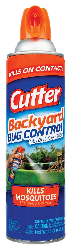 Cutter Backyard HG-95704 Bug Control Fogger, 1200 cu-ft Coverage Area, Light Yellow/Off-White