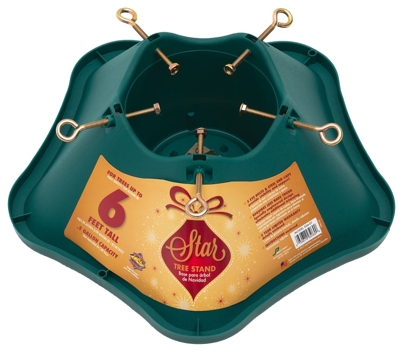 Jack-Post 506-ST Natural Tree Stand, Plastic, Green