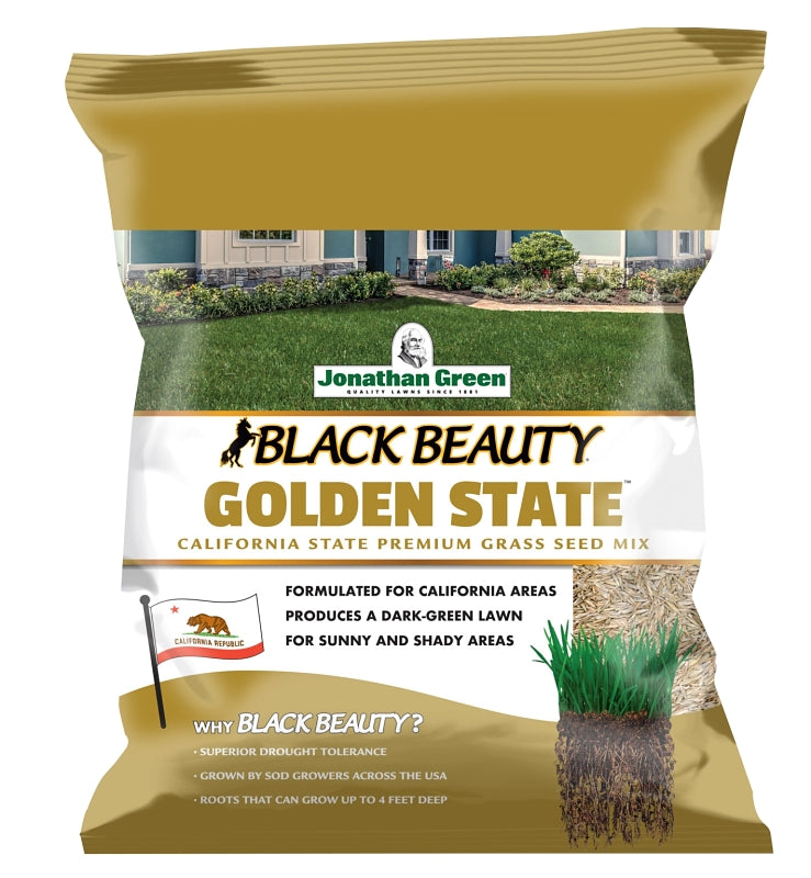Jonathan Green Black Beauty Golden State Series 10701 Premium Grass Seed Mix, 7 lb Bag