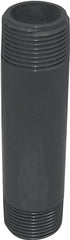 GENOVA P-34-5 Pipe Nipple, 3/4 in, NPT, PVC, Gray, SCH 80 Schedule, 5 in L
