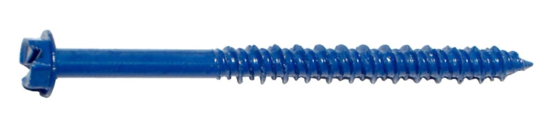 Midwest Fastener 09263 Masonry Screw, 3/16 in Dia, 2-3/4 in L, Steel