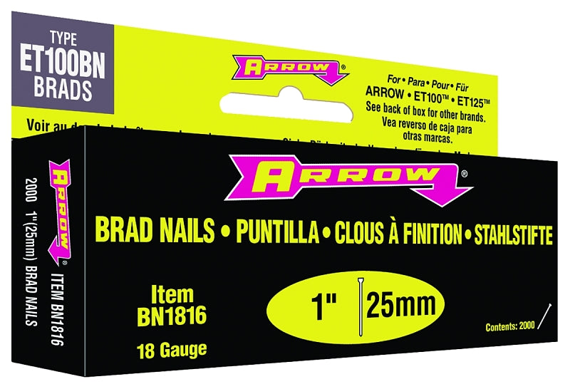 BN1816BCS  1IN FORET100 NAILS