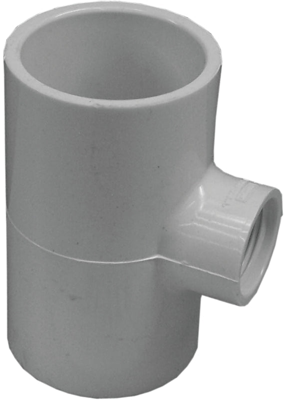 Lasco 401210BC Reducing Pipe Tee, 1-1/2 x 3/4 in, Slip, PVC, SCH 40 Schedule