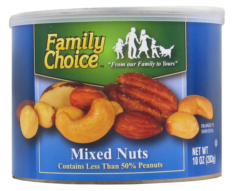 Family Choice 813 Mixed Nut, 10 oz Can