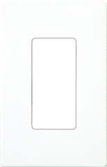 Eaton Cooper Wiring PJS PJS26W Wallplate, 4-7/8 in L, 3-1/8 in W, 1 -Gang, Polycarbonate, White, High-Gloss