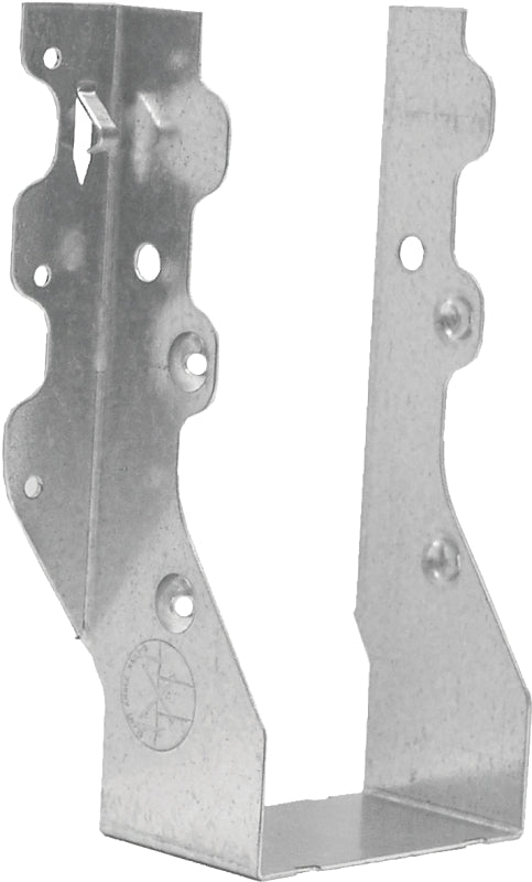 MiTek JUS28-2TZ Slant Joist Hanger, 7-1/8 in H, 2 in D, 3-1/8 in W, 2 in x 8 to 10 in, Steel, Zinc, Face Mounting