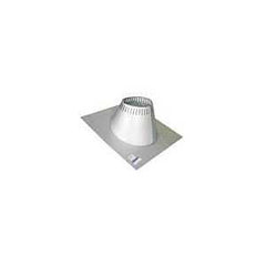 Selkirk SuperVent Series JM8AAF Roof Flashing, 27-1/2 in OAL, 27-1/2 in OAW, 8 in Pipe, Galvalume Steel