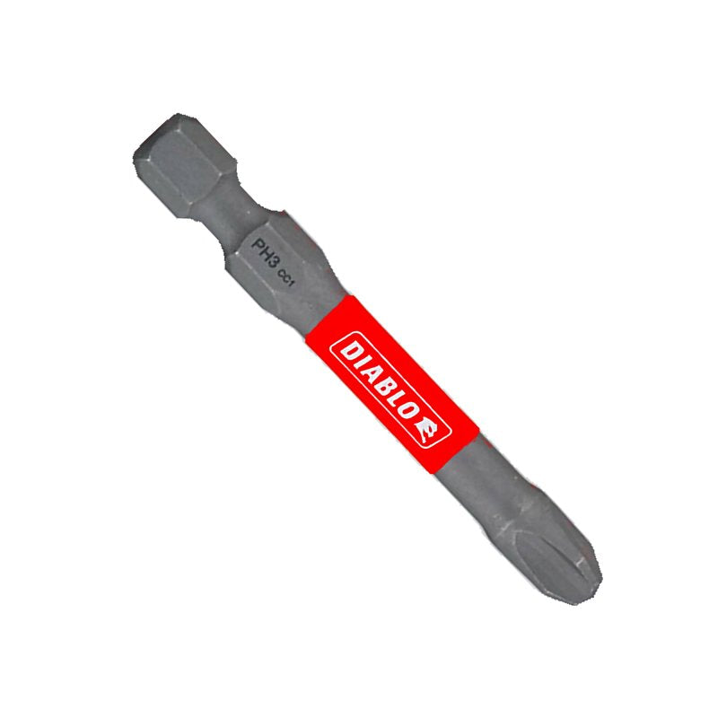 Diablo DPH32P2 Drive Bit, #3 Drive, Phillips Drive, 1/4 in Shank, Hex Shank, 2 in L