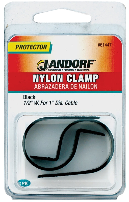 Jandorf 61447 Cable Clamp, Nylon, Black