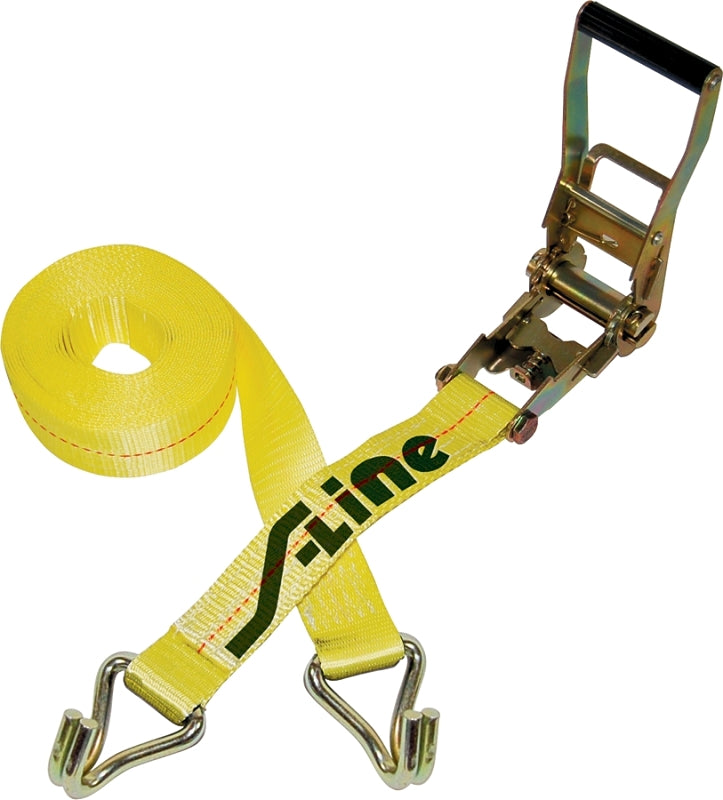 S-Line 500 Series 557-WHK Strap, 2 in W, 27 ft L, Polyester, 3333 lb Working Load, Hook End