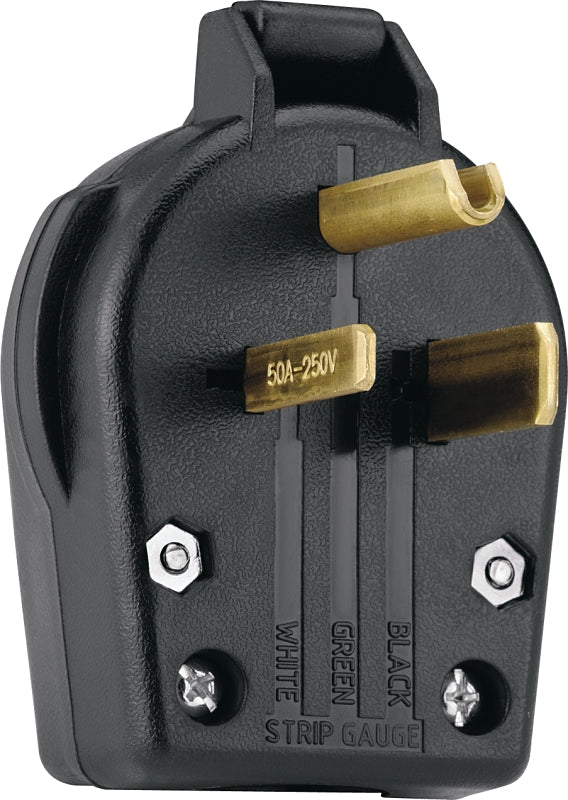 S42-SP BLK 3WIRE ANGLE PLUG