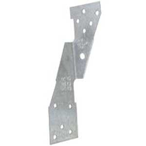 MiTek RT7 Double Hurricane Tie, 1-9/16 in W, 5-1/4 in H, Steel, G30 Galvanized