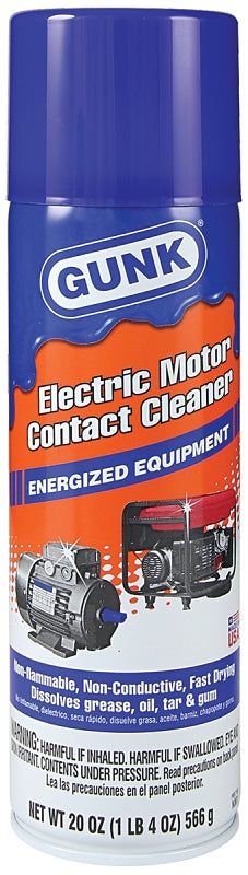 Gunk NM1 Electric Contact Cleaner, 20 oz, Liquid, Ether