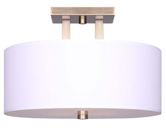 SM-FLUSH LIGHT 3LT WHT SHD 60W