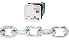 Campbell 0143636 Proof Coil Chain, 3/8 in, 45 ft L, 30 Grade, Steel, Galvanized