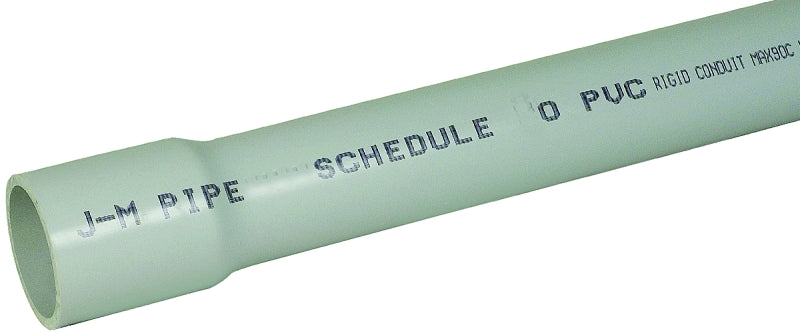 JM Eagle 67462 Conduit, 1 in, 10 ft L, SCH 40, PVC