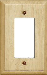 Atron 4-411R Wallplate, 5-1/2 in L, 3-1/2 in W, 1-Gang, Wood