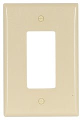 Eaton Wiring Devices 2751V-BOX Wallplate, 3-1/2 in L, 5-1/4 in W, 1 -Gang, Thermoset, Ivory, High-Gloss