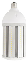 PowerZone O-CB-5-26BW LED Bulb, Corn Cob, E26 Lamp Base, Clear, Daylight Light