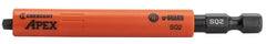 Crescent APEX u-GUARD CAUGB3BSQ2 Covered Impact Power Bit, #2 Drive, Square Drive, 1/4 in Shank, Hex Shank, Steel