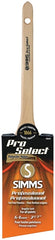 Pro Select 8020-64 Thin Angular Sash Brush, 2-1/2 in W, 2-5/8 in L Bristle, Nylon/Polyester Bristle, Rat Tail Handle